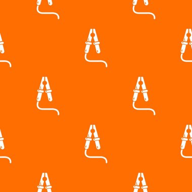 Jumper Kablo deseni vektör turuncu