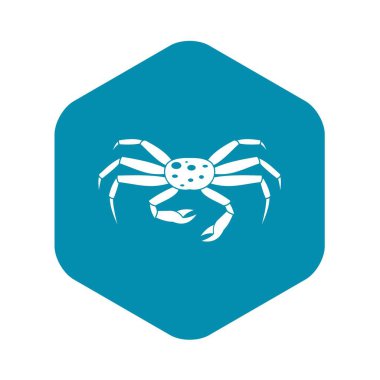 Deniz ürünleri simgesi, basit tarzı Yengeç