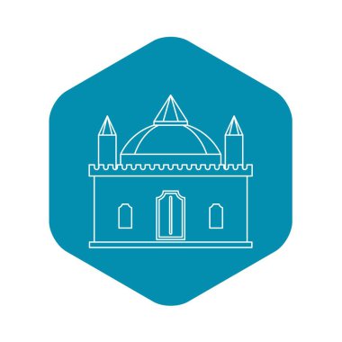 Ortaçağ Sarayı simgesi, anahat stili