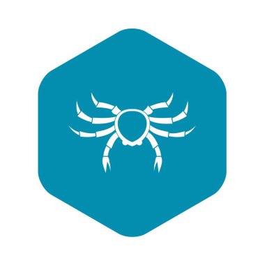 Deniz hayvan simgesi, basit tarzı Yengeç