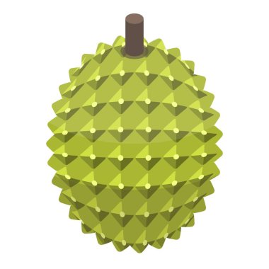 Tüm Durian simgesi, izometrik stil