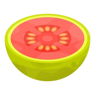 Yarım guava simgesi, izometrik biçim