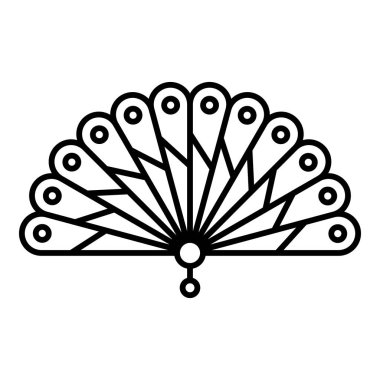 Stil el fanı simgesi, anahat stili