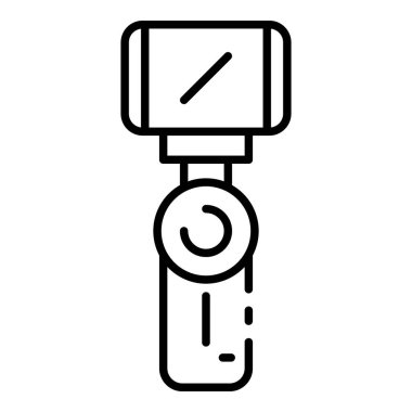 Akıllı telefon kamera simgesi, anahat stili