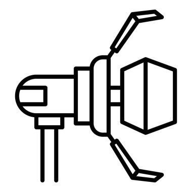 Sinema spot ışığı simgesi, özet biçimi