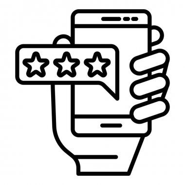 Online Smartphone oy simgesi, anahat stili