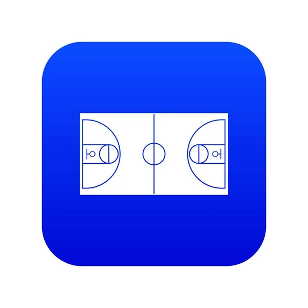 Basket fält ikon Digital blå — Stock vektor