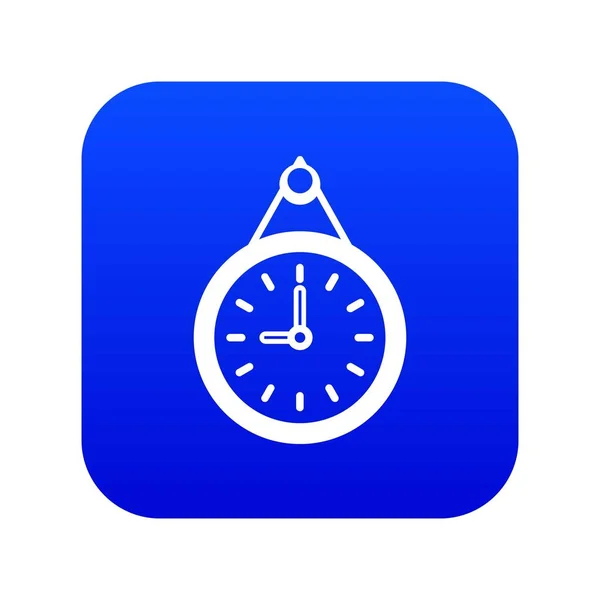 Clock icon digital blue — Stock Vector