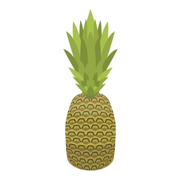 Icono de piña entera, estilo isométrico — Vector de stock