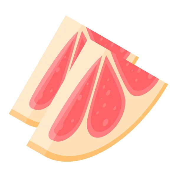 Skiva av grapefrukt ikon, ISO metrisk stil — Stock vektor