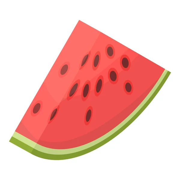 Slice watermelon icon, isometric style — Stock Vector