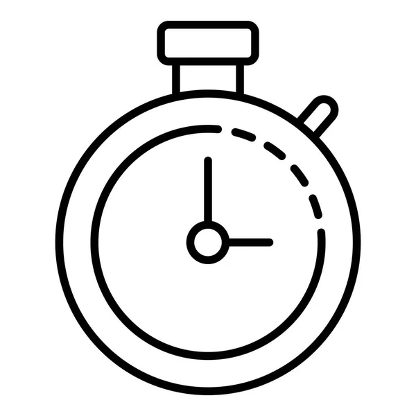 Stopwatch icoon, outline stijl — Stockvector