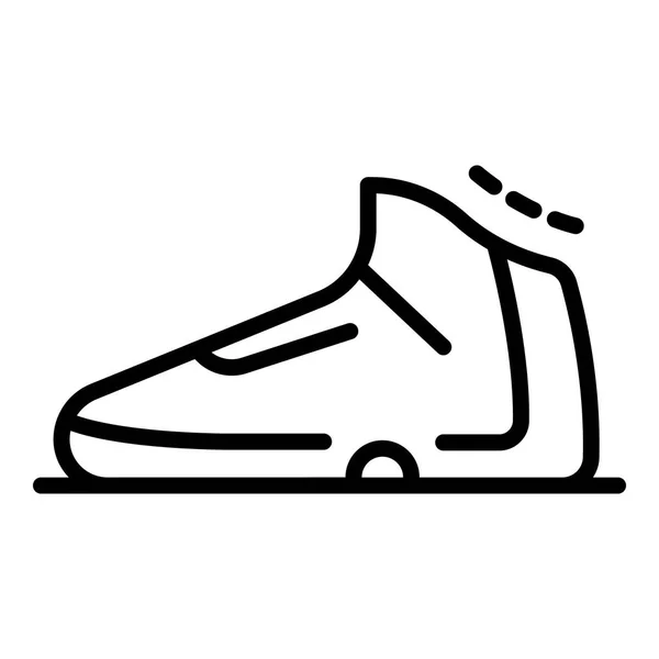 Icono de zapato de baloncesto, estilo de esquema — Archivo Imágenes Vectoriales