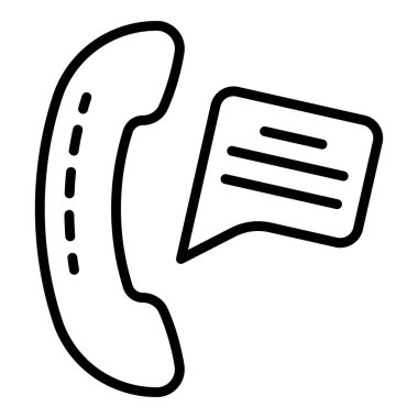 İş görüşmesi simgesi, anahat stili