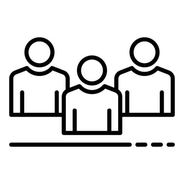 İşe alım grubu simgesi, anahat stili