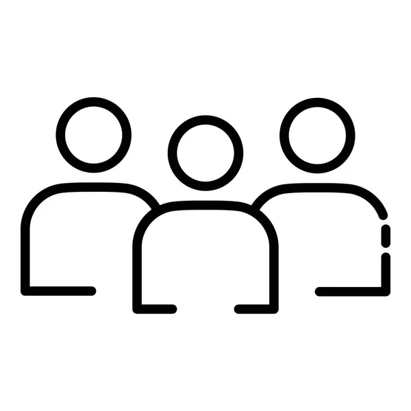 Ikon för frivillig grupp, dispositions format — Stock vektor