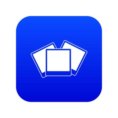 Düğün daveti kartları simge dijital mavi