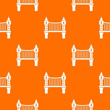 Kule Köprüsü desen vektör turuncu