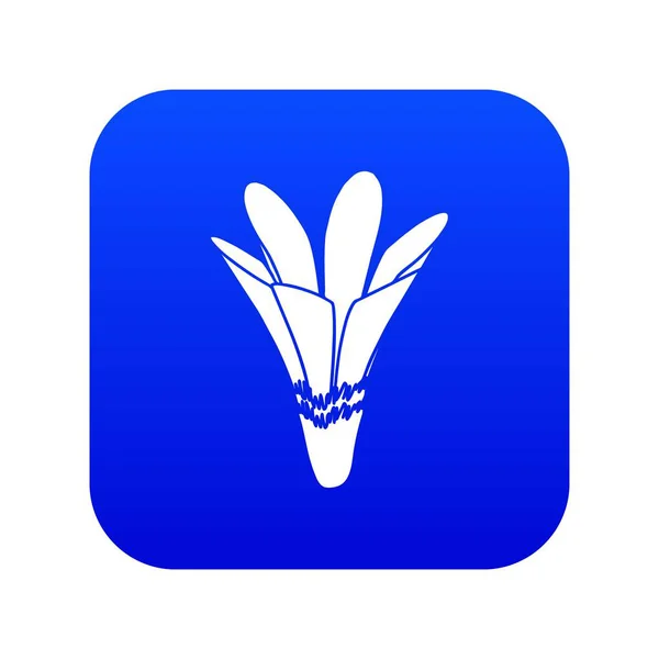 Ícone de flor da natureza vetor azul — Vetor de Stock