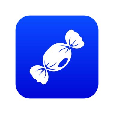 Küçük şeker simgesi dijital mavi