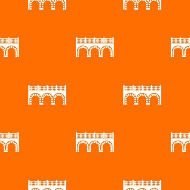 Arch Köprüsü desen vektör turuncu