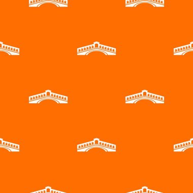 Rialto Köprüsü desen vektör turuncu