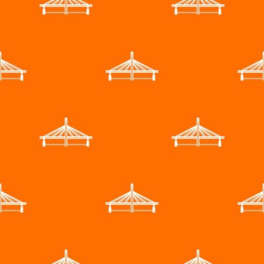 Millau viyadük köprü desen vektör turuncu