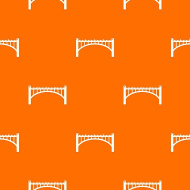 Yol kemer köprü desen vektör turuncu