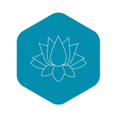 Lotus simge, anahat stili