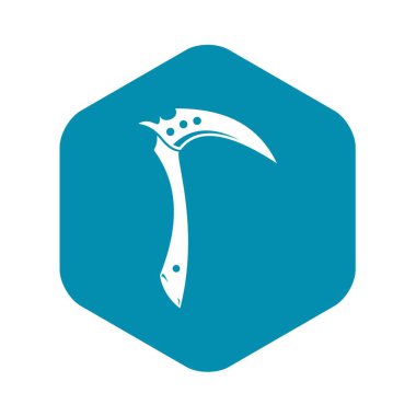 Kama silah simgesi, basit tarzı