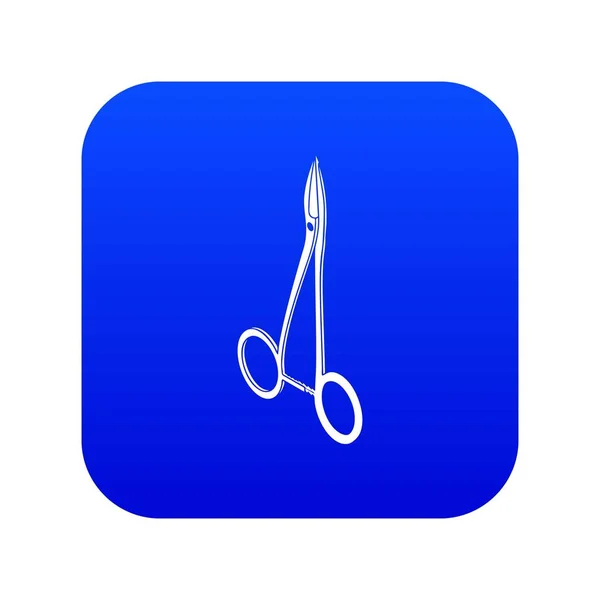 Pince d'hôpital icône vecteur bleu — Image vectorielle