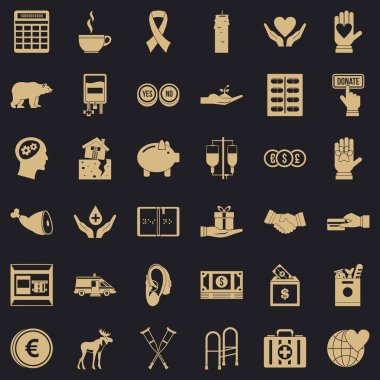 Bağış tıp simgeler kümesi, basit tarzı