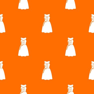 Elbise modeli desen vektör turuncu