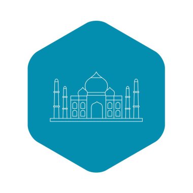 Taj mahal simgesi, anahat stili