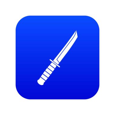 Küçük bıçak simgesi dijital mavi