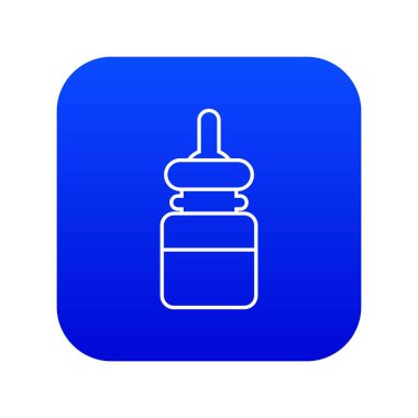 Bebek şişesi simge mavi vektör