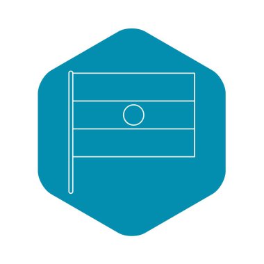 Hint bayrak simgesi, anahat stili