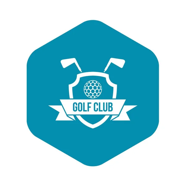 高尔夫俱乐部会徽图标，简单的样式 — 图库矢量图片