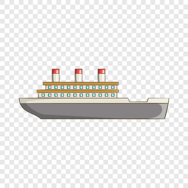 Icono del barco, estilo de dibujos animados — Vector de stock