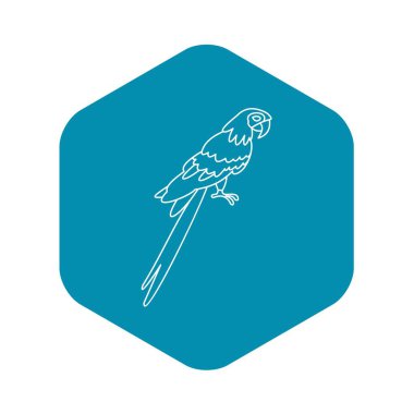 Papağan simgesi, basit tarzı