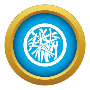 Asya salata simge mavi vektör