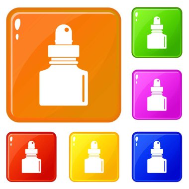 Siyah InkWell simgeler vektör rengini ayarlamak