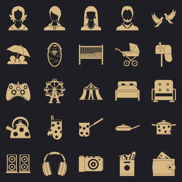 Konuk Icons set, basit tarzı