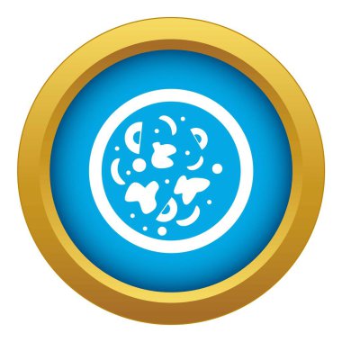 Asya sıcak izole simge mavi vektör