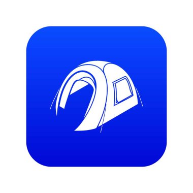 Modern Çadır simgesi mavi vektör