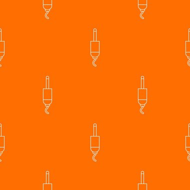 Jack kablo deseni vektör turuncu