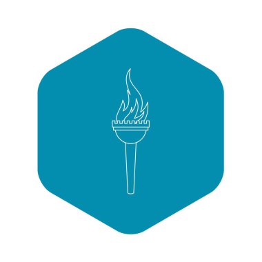 Meşale simgesi, anahat stili