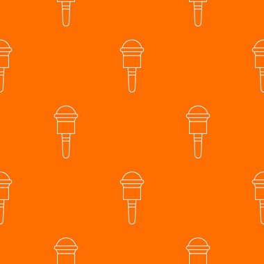 Mikrofon desen vektör turuncu