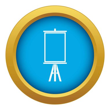 Easel simge mavi vektör izole