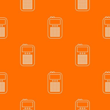 Taşınabilir radyo desen vektör turuncu